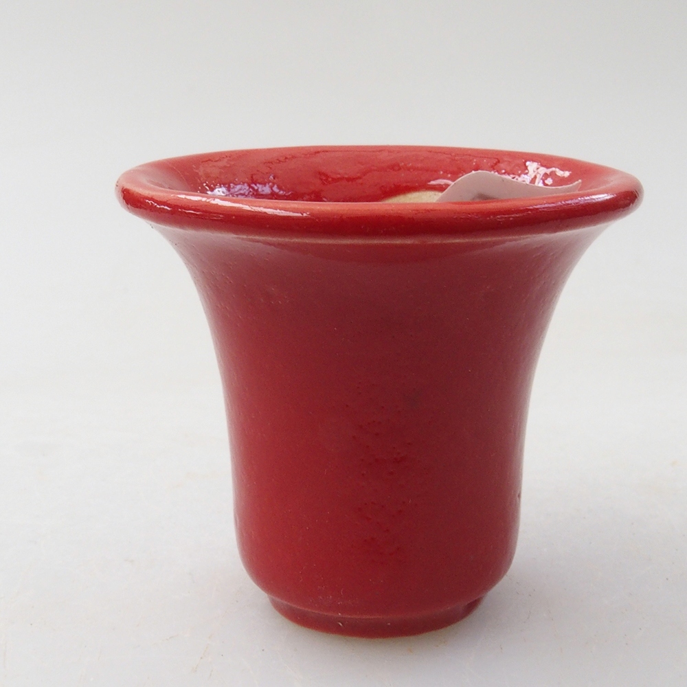 Mini bol bonsaï 4 x 4 x 4 cm, couleur rouge