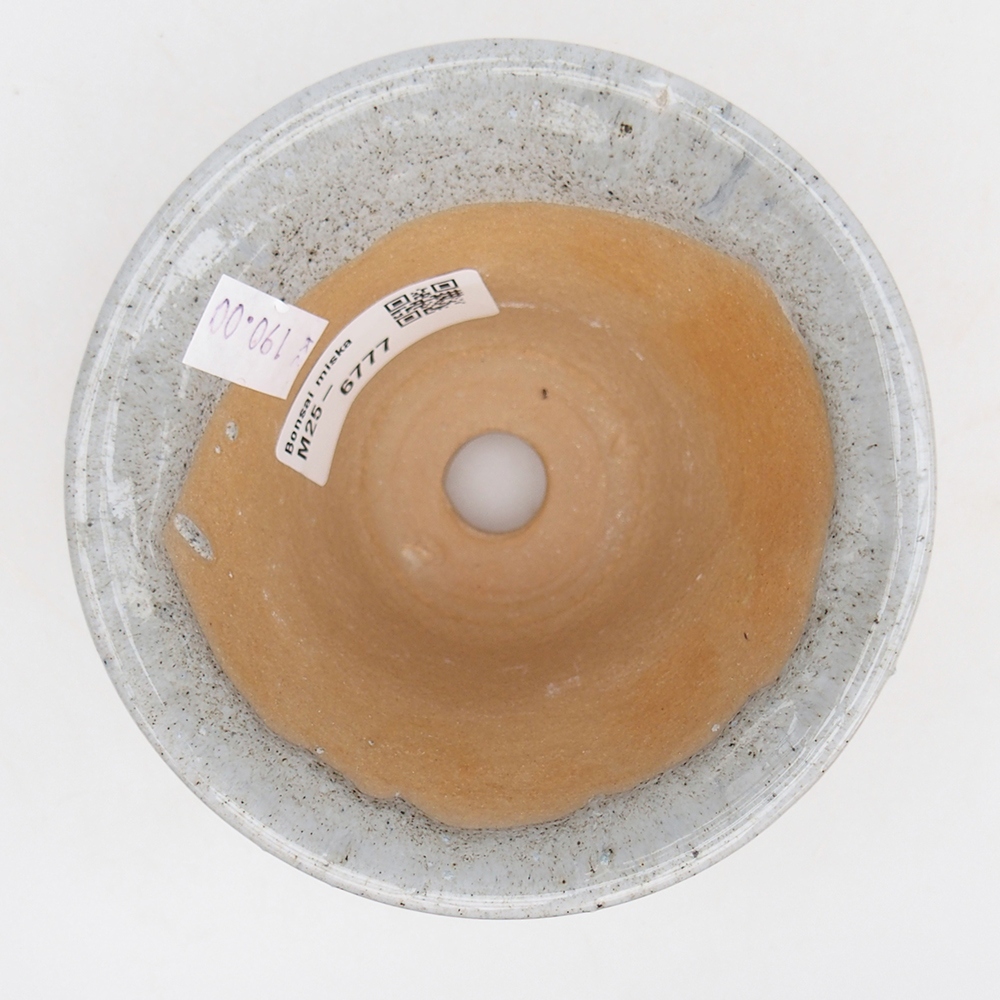 Bol à bonsaï en céramique 10,5 x 10,5 x 7 cm, gris
