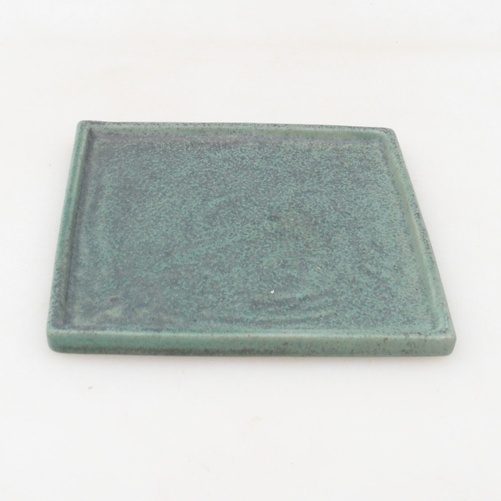 Coupe bonsaï carrée L - 14 x 14 x 1 cm - vert