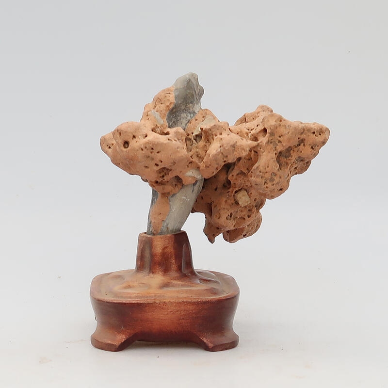 Suiseki - Pierre avec DAI (base en bois)