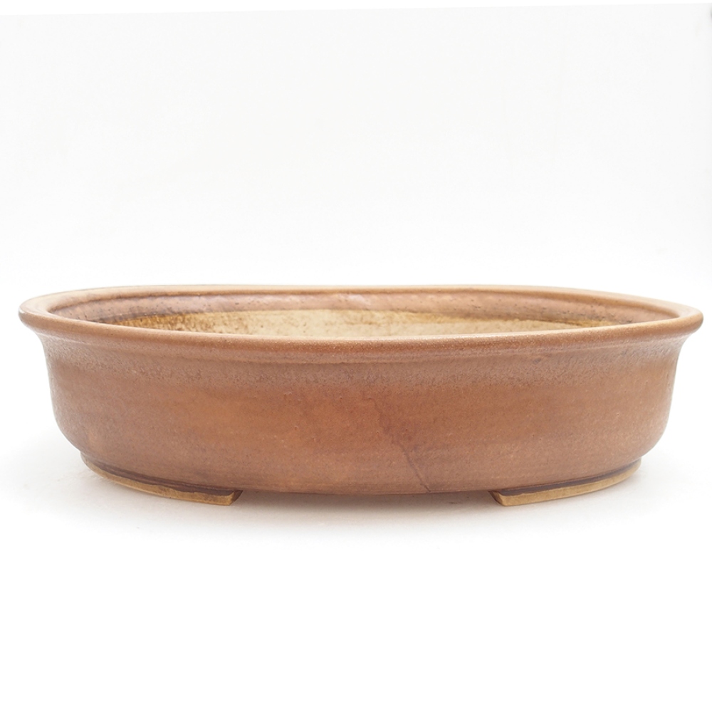 Bol à bonsaï en céramique 32,5 x 28,5 x 7,5 cm, rose