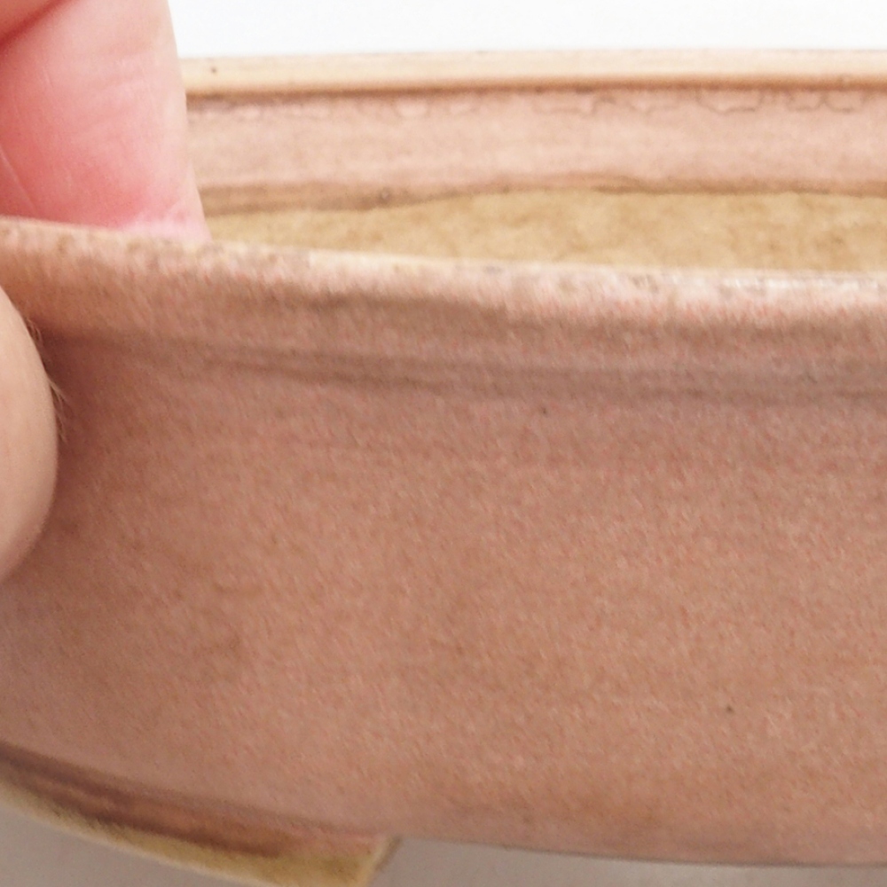 Bol à bonsaï en céramique 10 x 8,5 x 4 cm, brun