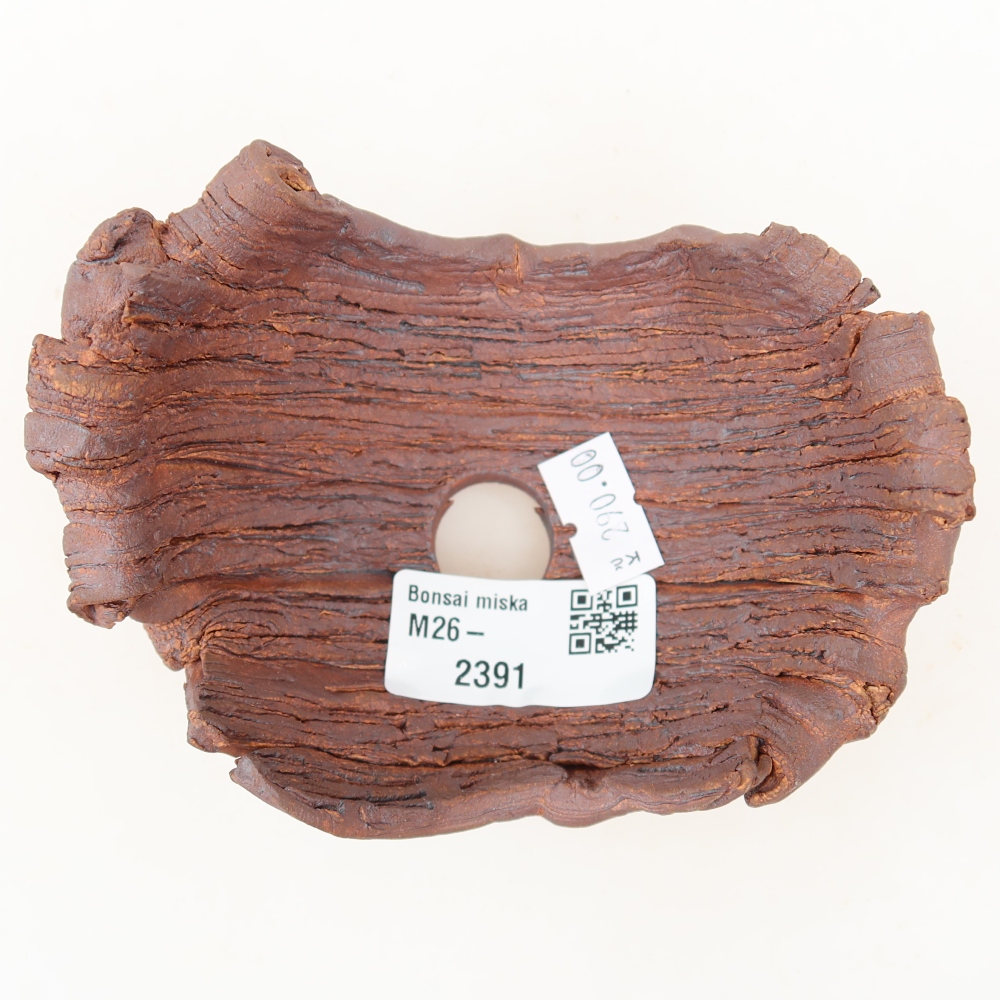 Coquille en céramique  11,5 x 8,5 x 6,5 cm, couleur marron