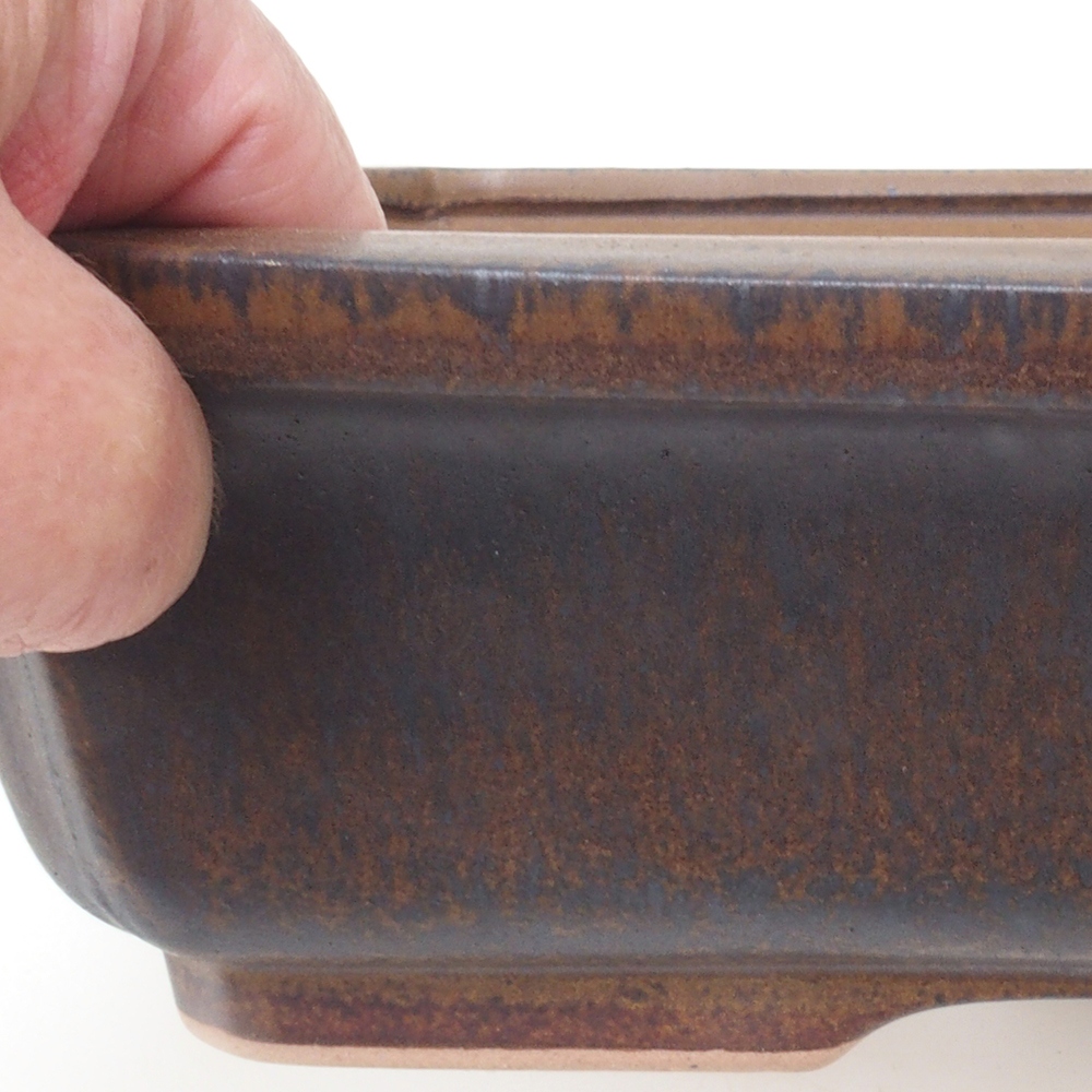 Bol à bonsaï H07 - 30 x 20,5 x 8 cm - brun