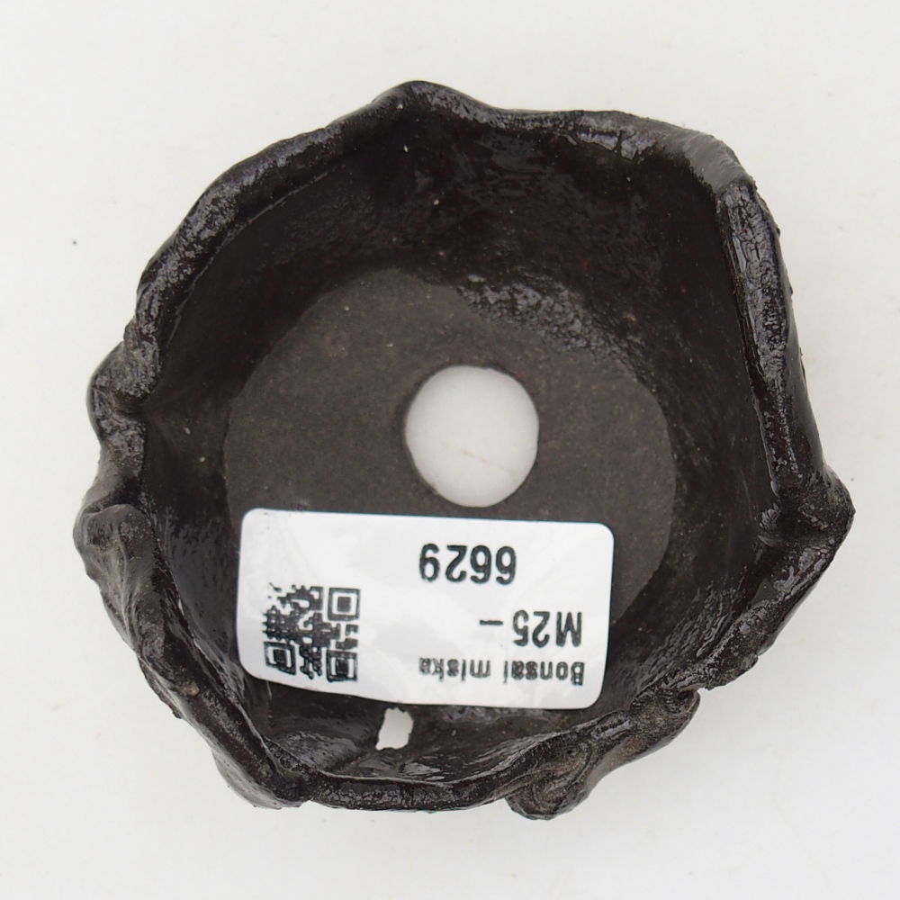 Coquille en céramique 7 x 7 x 5 cm , couleur noire