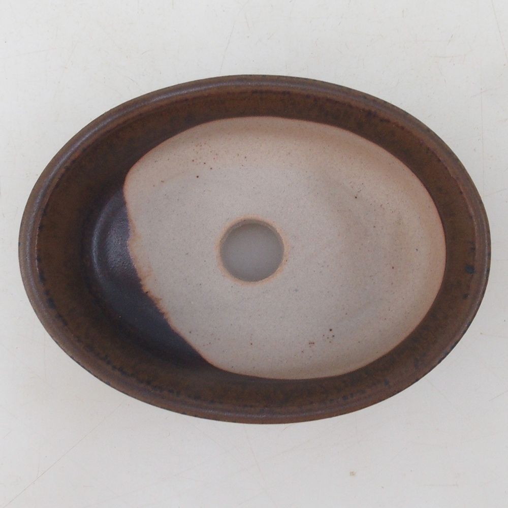 Bol à bonsaï H04 - 10,5 x 7,5 x 3 cm - brun