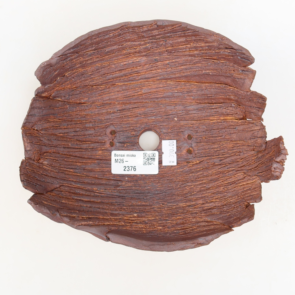 Coquille en céramique 20 x 17,5 x 7 cm , couleur marron