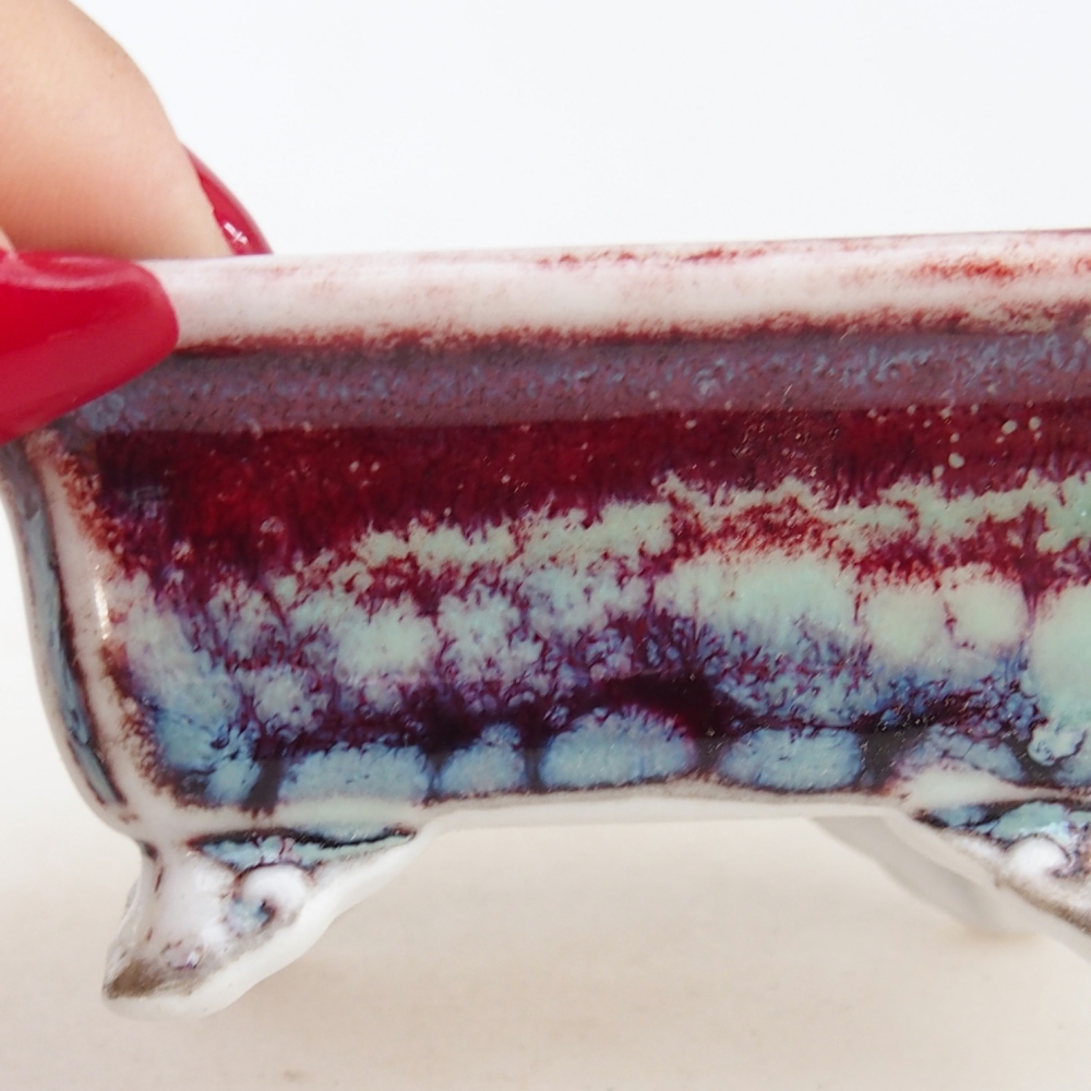 Mini bol bonsaï 7 x 5,5 x 3 cm, bordeaux