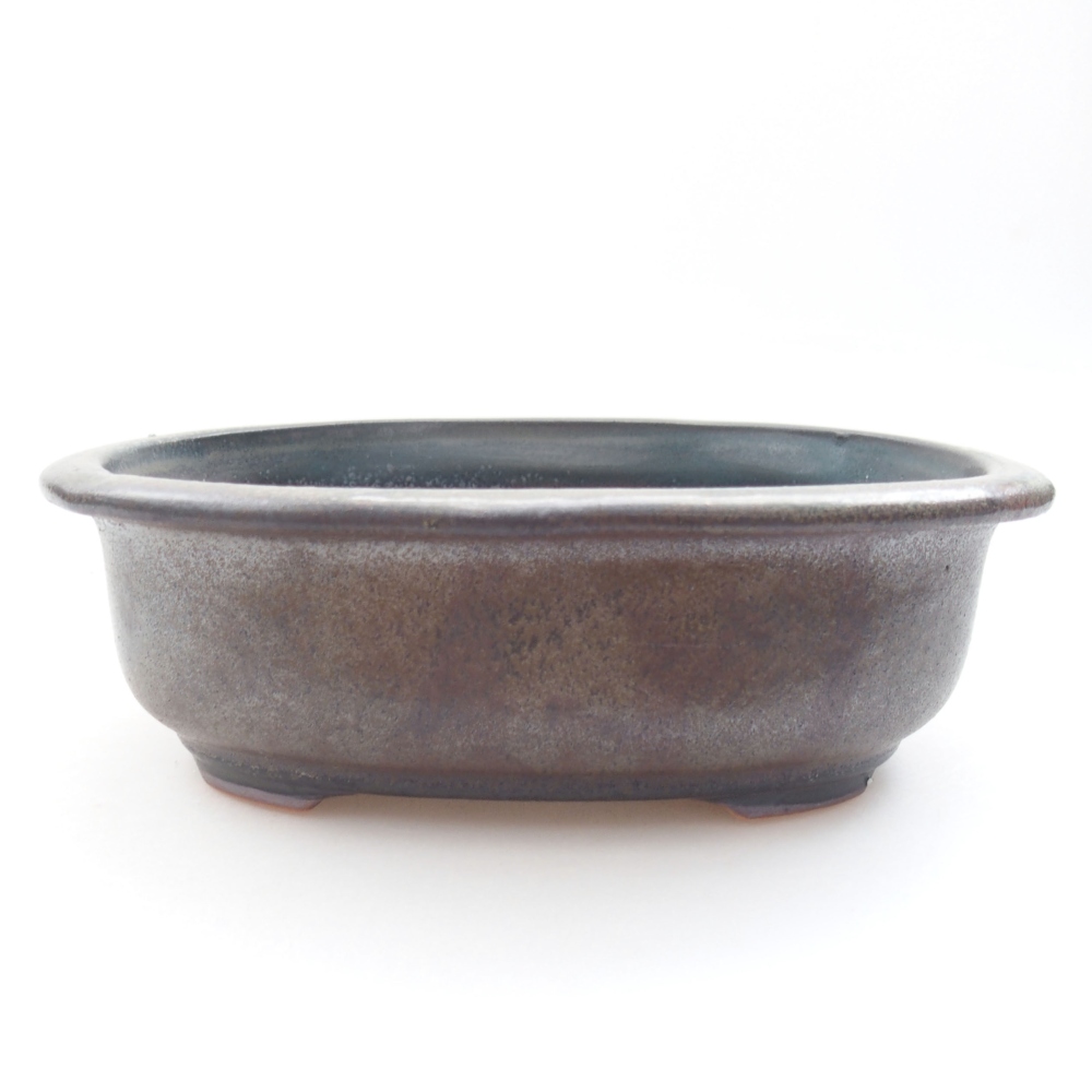 Bol à bonsaï en céramique 22 x 17 x 5 cm, vert