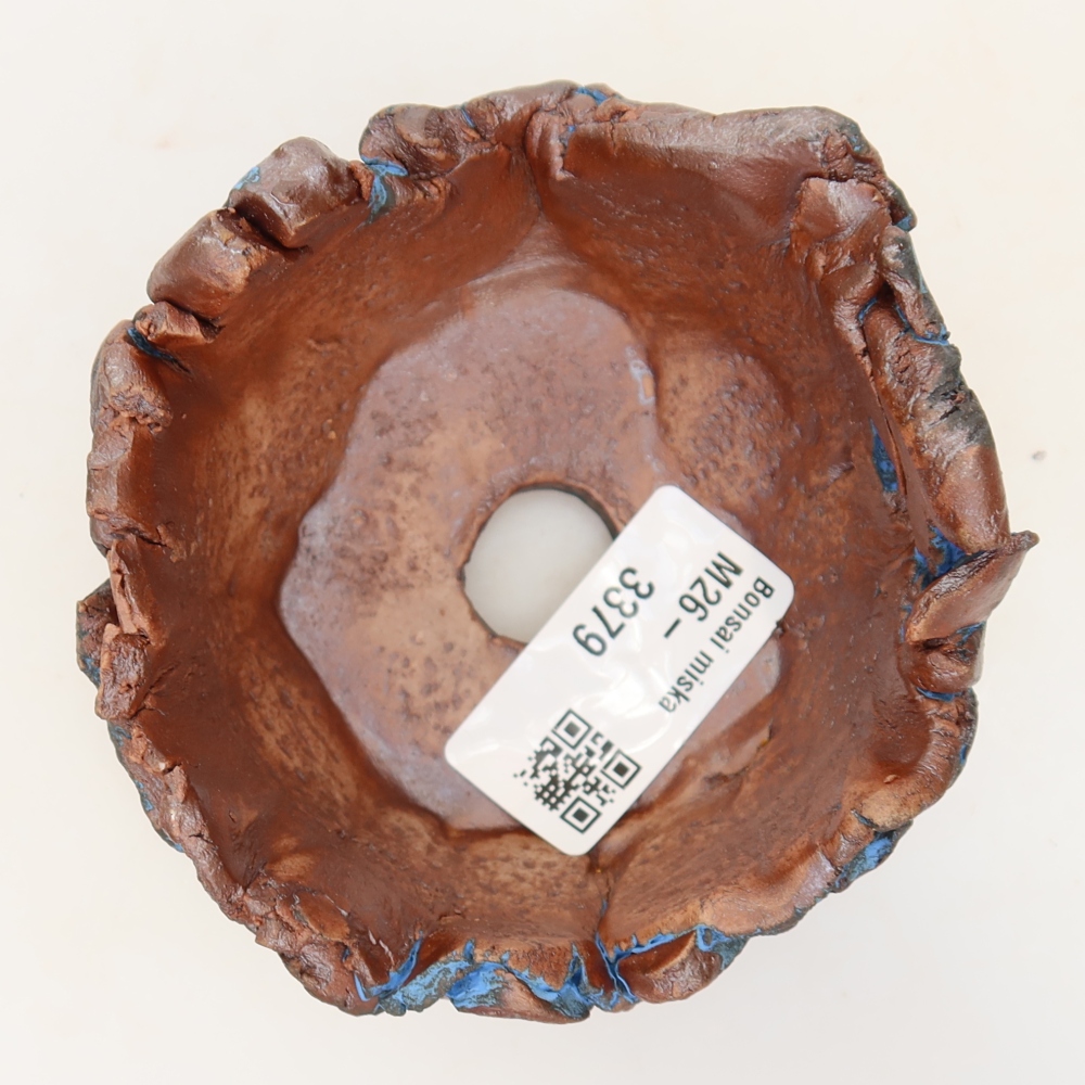 Coquille en céramique 9 x 8,5 x 5 cm, couleur bleue