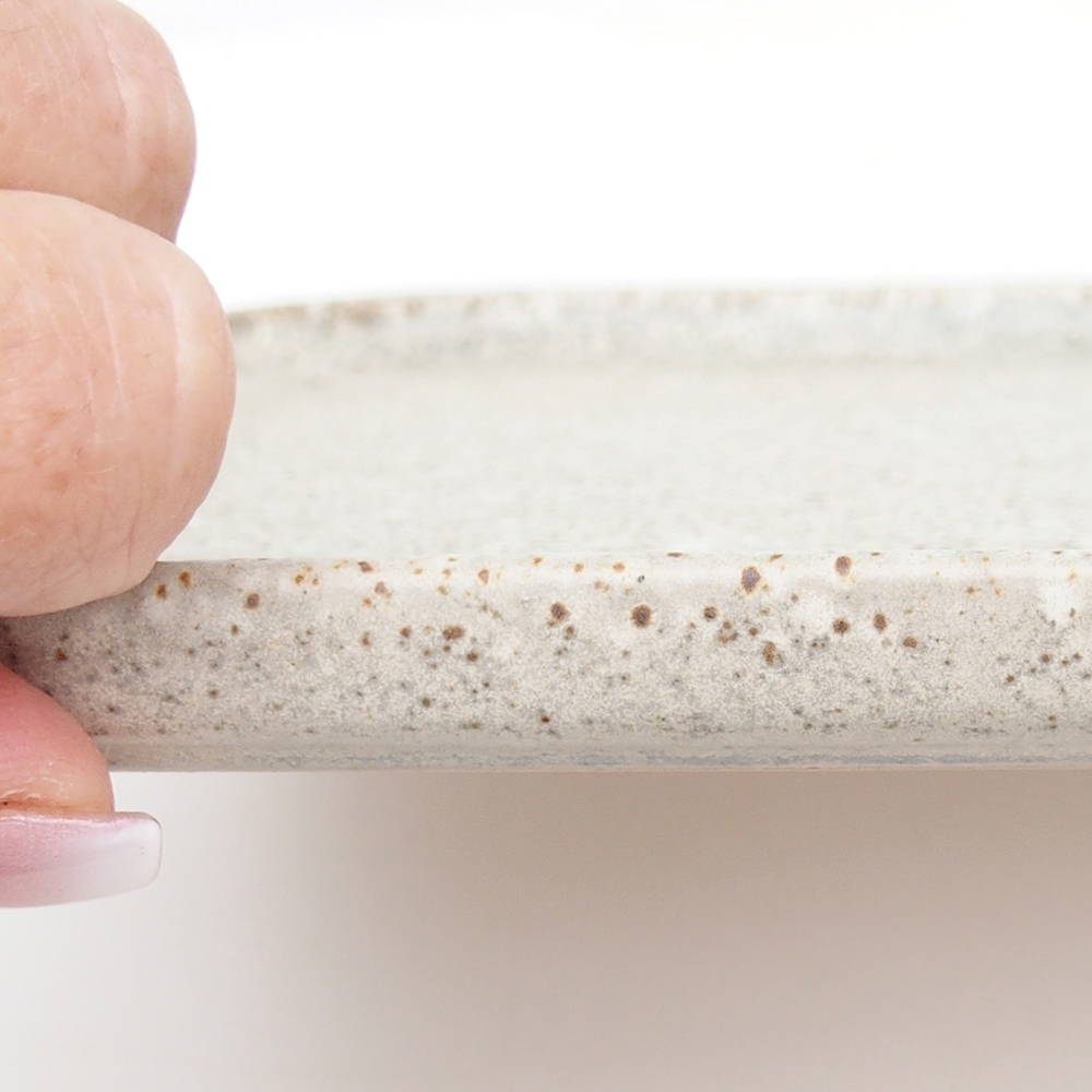 Bol en céramique H07 - 28 x 19 x 1,5 cm - brun