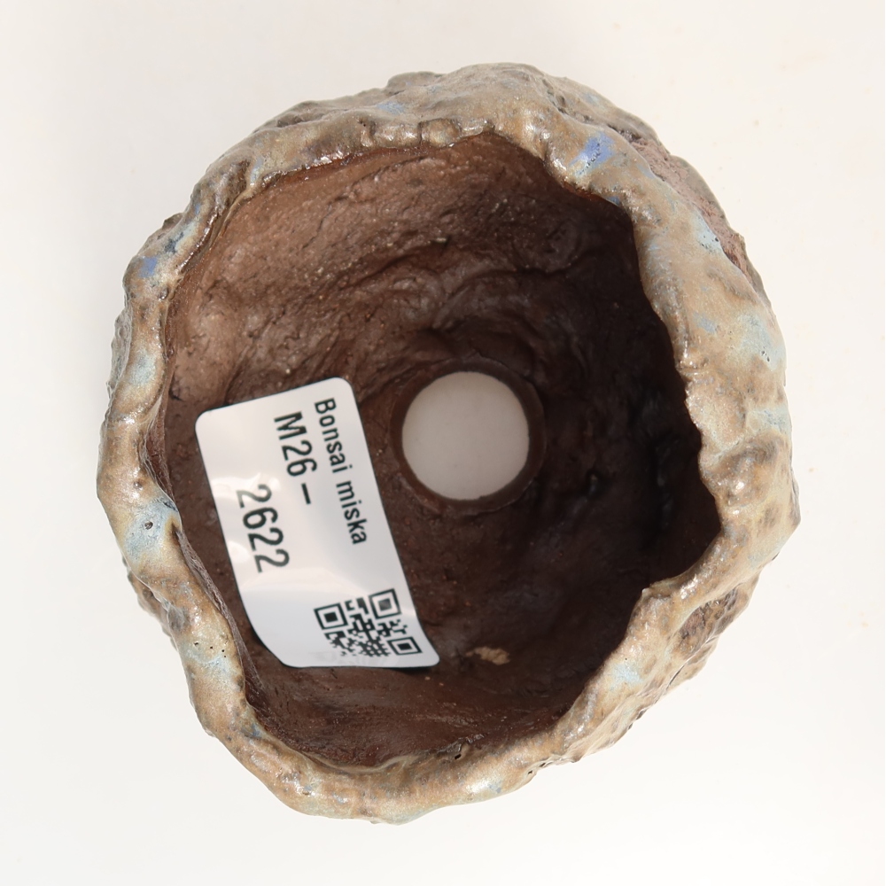 Coquille en céramique 7,5 x 7 x 5 cm , couleur verte