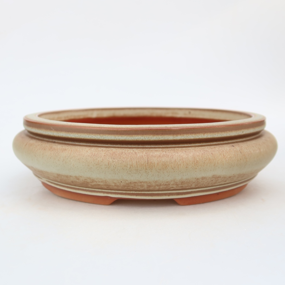 Bol en céramique  23 x 23 x 7 cm, couleur beige