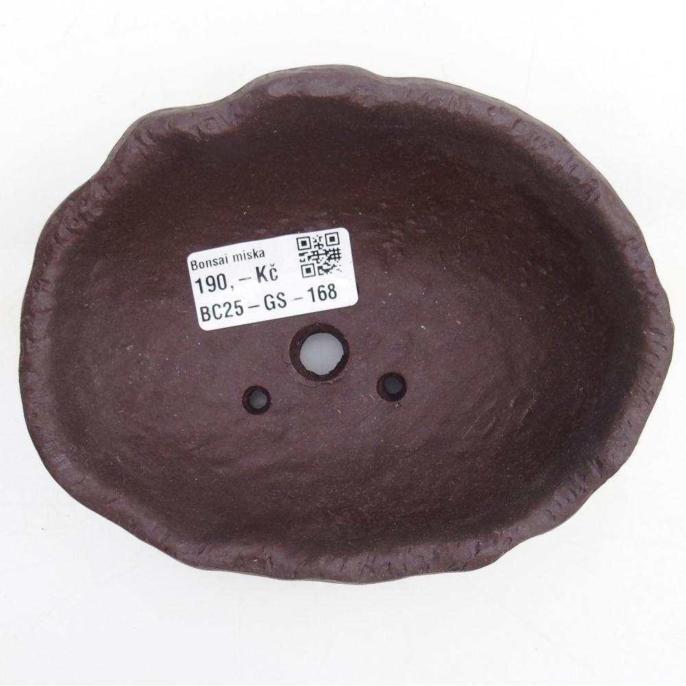 Coquille en céramique 15 x 11 x 6,5 cm , couleur marron