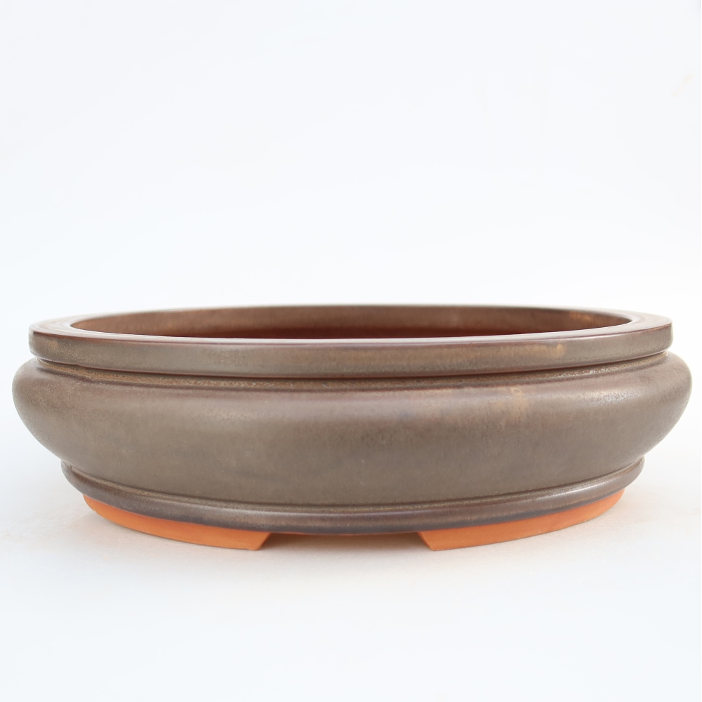 Bol en céramique  27 x 27 x 7,5 cm, couleur marron