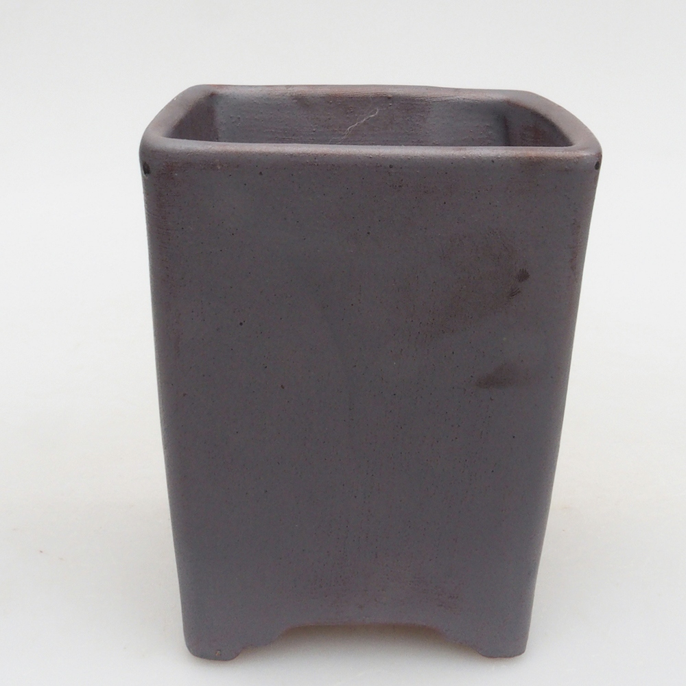 Bol bonsaï en céramique 8,5 x 8,5 x 10,5 cm, couleur métal