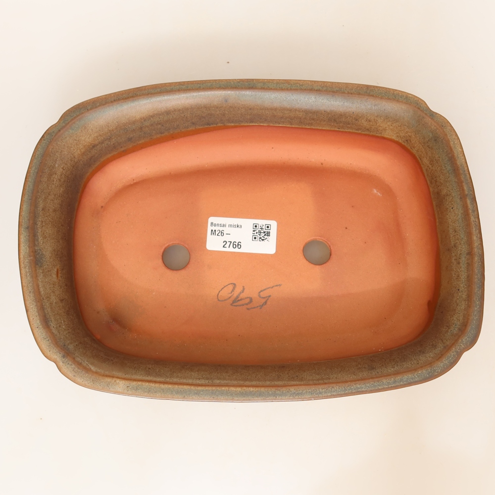 Bol en céramique  24 x 17 x 6 cm, couleur marron