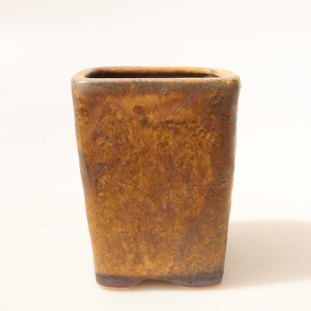 Bol à bonsaï en céramique 5 x 5 x 6,5 cm, brun