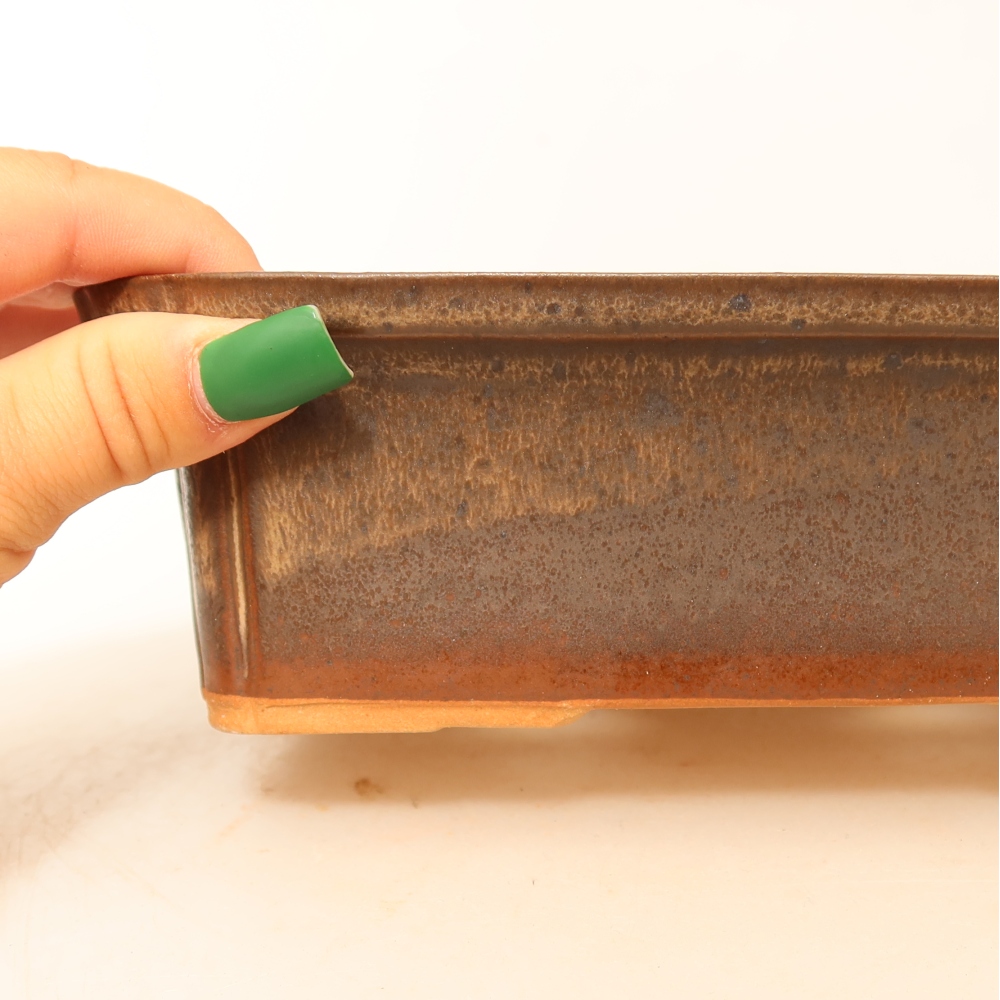 Bol en céramique  20 x 15,5 x 5,5 cm, couleur marron