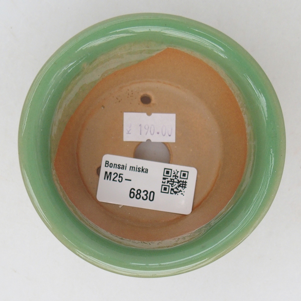 Bol à bonsaï en céramique 9 x 9 x 5 cm, vert