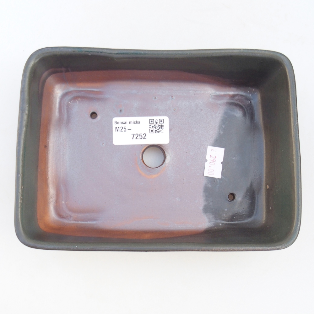 Bol bonsaï en céramique 18,5 x 13,5 x 3,5 cm, gris