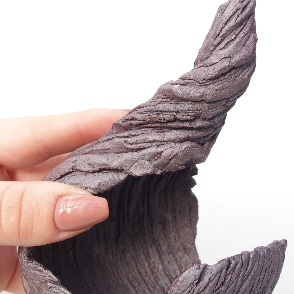 Coquille en céramique 10 x 8,5 x 12,5 cm , couleur métallique