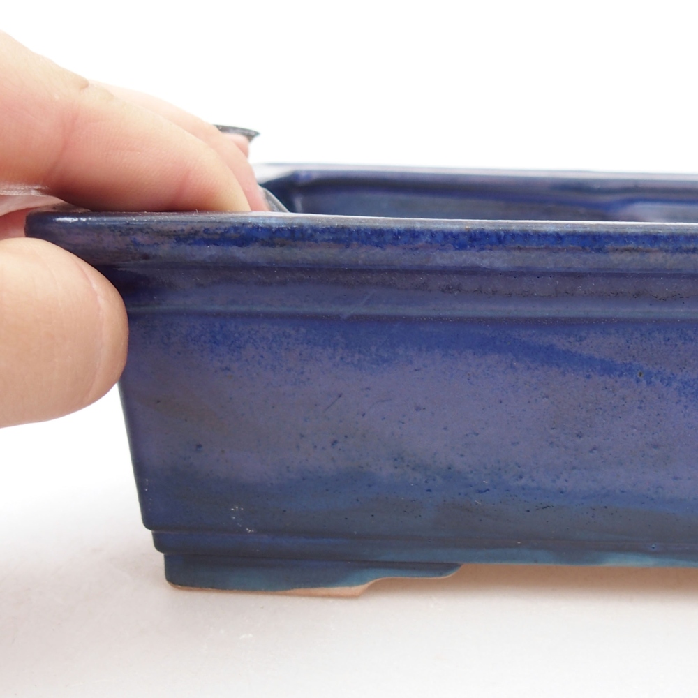 Bol à bonsaï en céramique 22 x 17 x 5 cm, vert