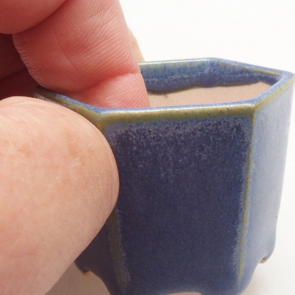 Mini bol bonsaï 4,5 x 4 x 3,5 cm, couleur bleu