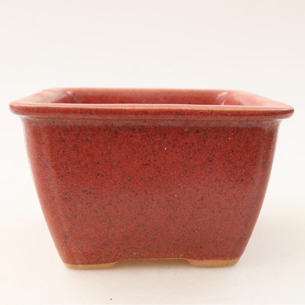 Bol à bonsaï en céramique 8,5 x 8,5 x 5,5 cm, rose