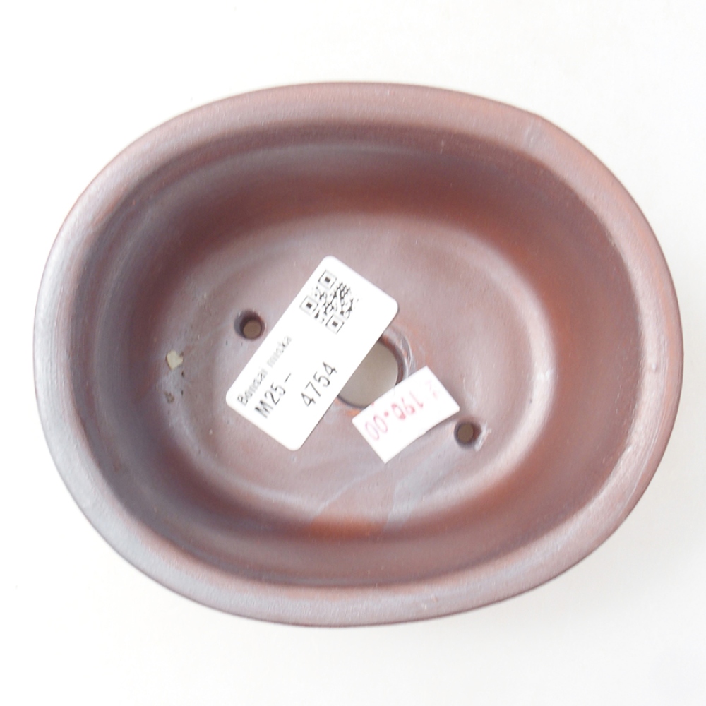 Bol à bonsaï en céramique 12 x 10 x 5,5 cm, brun