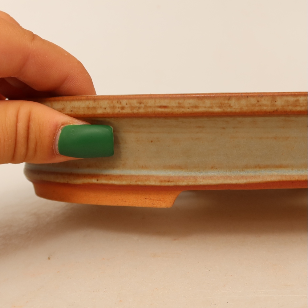 Bol en céramique  21 x 14,5 x 3,5 cm, couleur beige