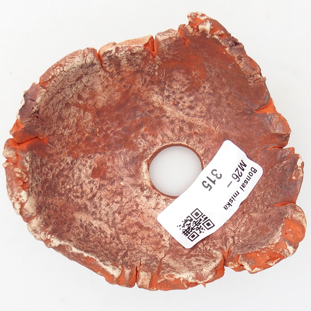 Coquille en céramique 9,5 x 9 x 4 cm , couleur orange