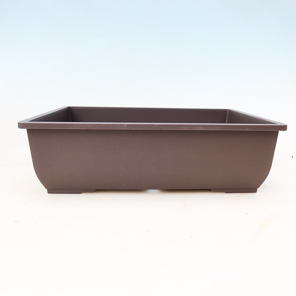 Pot à bonsaï en plastique MP-7 marron - 34 x 26 x 10 cm