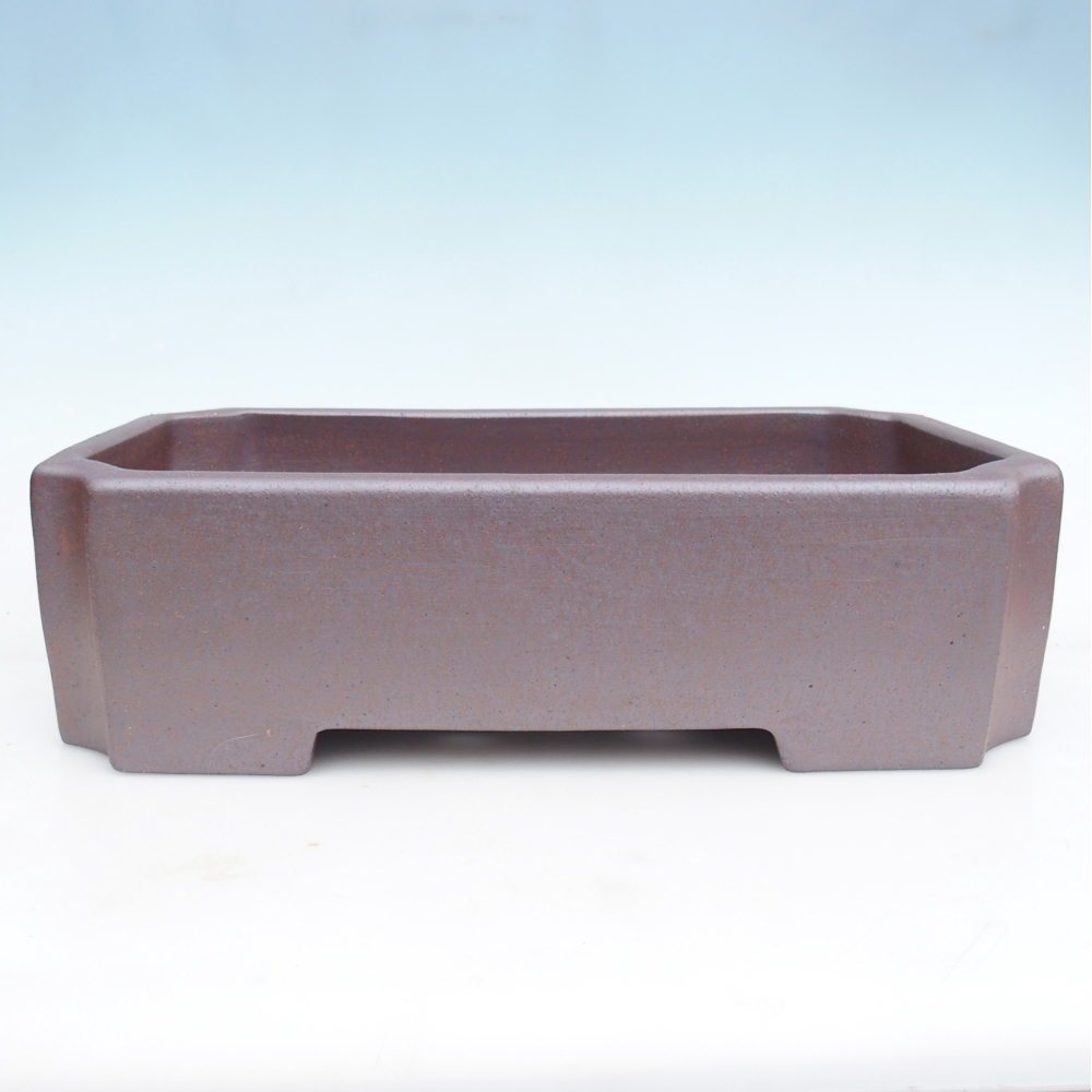 Bol bonsaï en céramique 44 x 27 x 13 cm , couleur métal - ENLEVEMENT PERSONNEL UNIQUEMENT ou transport sur palette