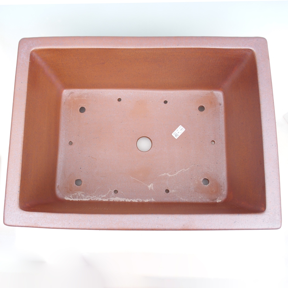 Bol bonsaï en céramique 61 x 46 x 25 cm , couleur métal - ENLEVEMENT PERSONNEL UNIQUEMENT ou transport sur palette