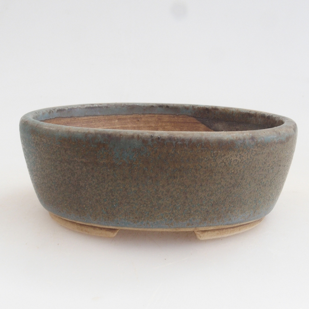 Bol à bonsaï en céramique 10 x 8,5 x 4 cm, brun