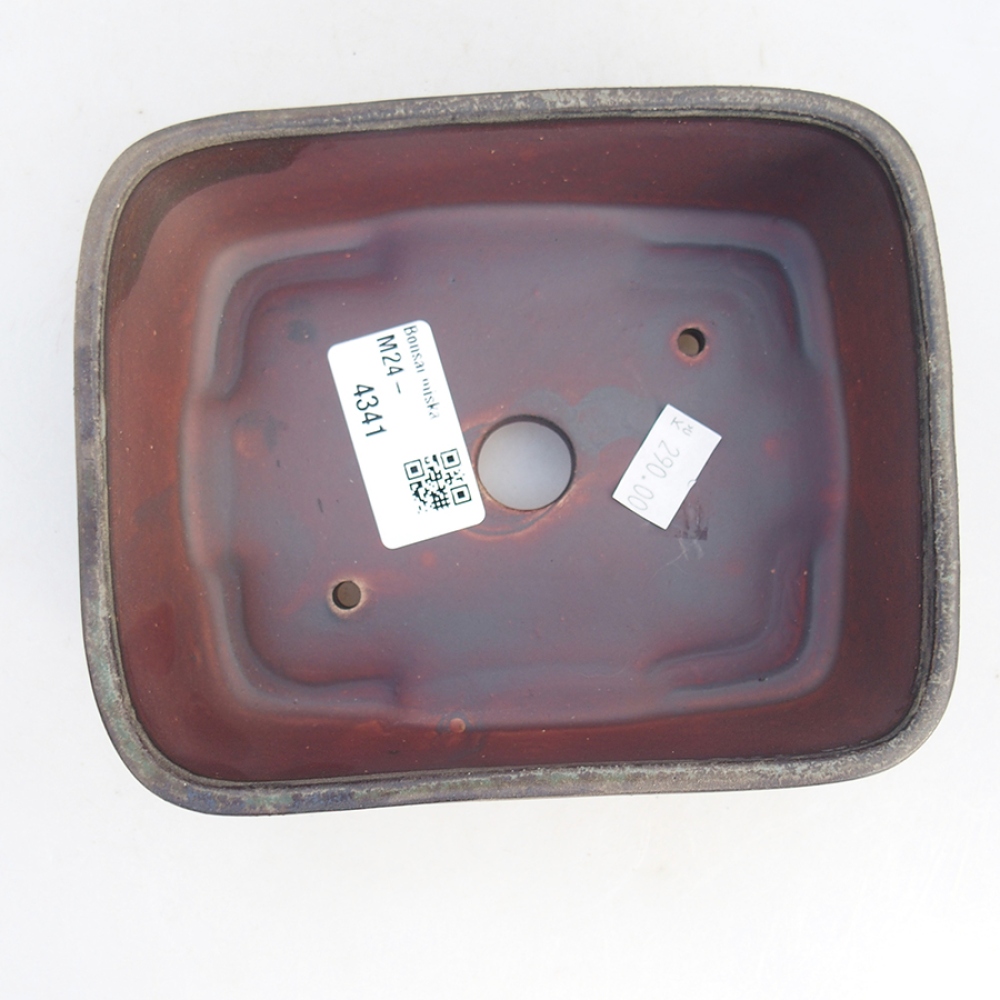 Bol à bonsaï en céramique 14,5 x 12 x 4,5 cm, vert