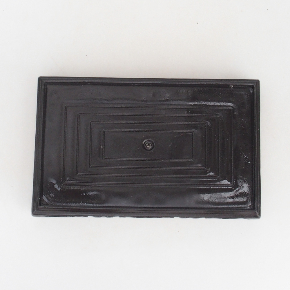 Table de bonsaï en plastique rectangle 18 x 12 x 3,5 cm, noir