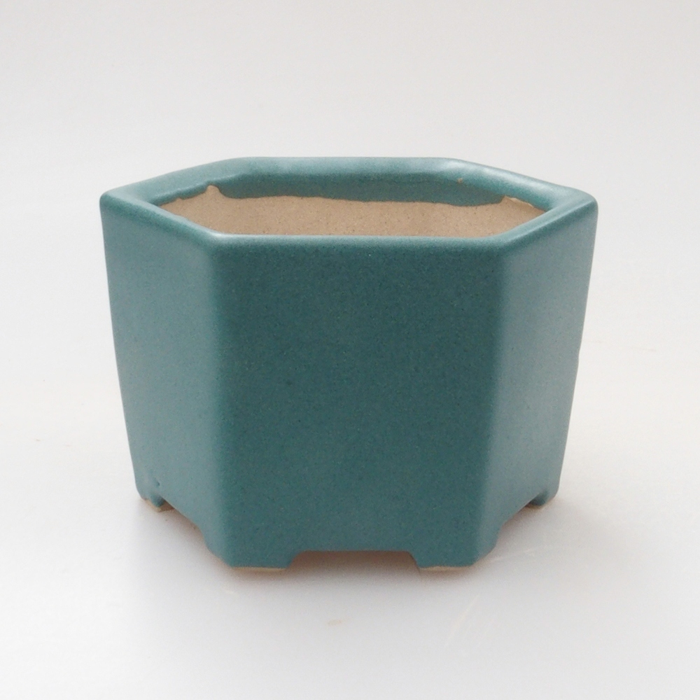 Bol à bonsaï en céramique 6,5 x 5,5 x 4 cm, couleur bleu