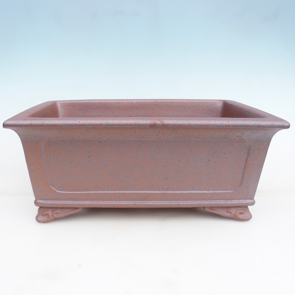 Bol bonsaï en céramique 41,5 x 29 x 17 cm , couleur métal - ENLEVEMENT PERSONNEL UNIQUEMENT ou transport sur palette