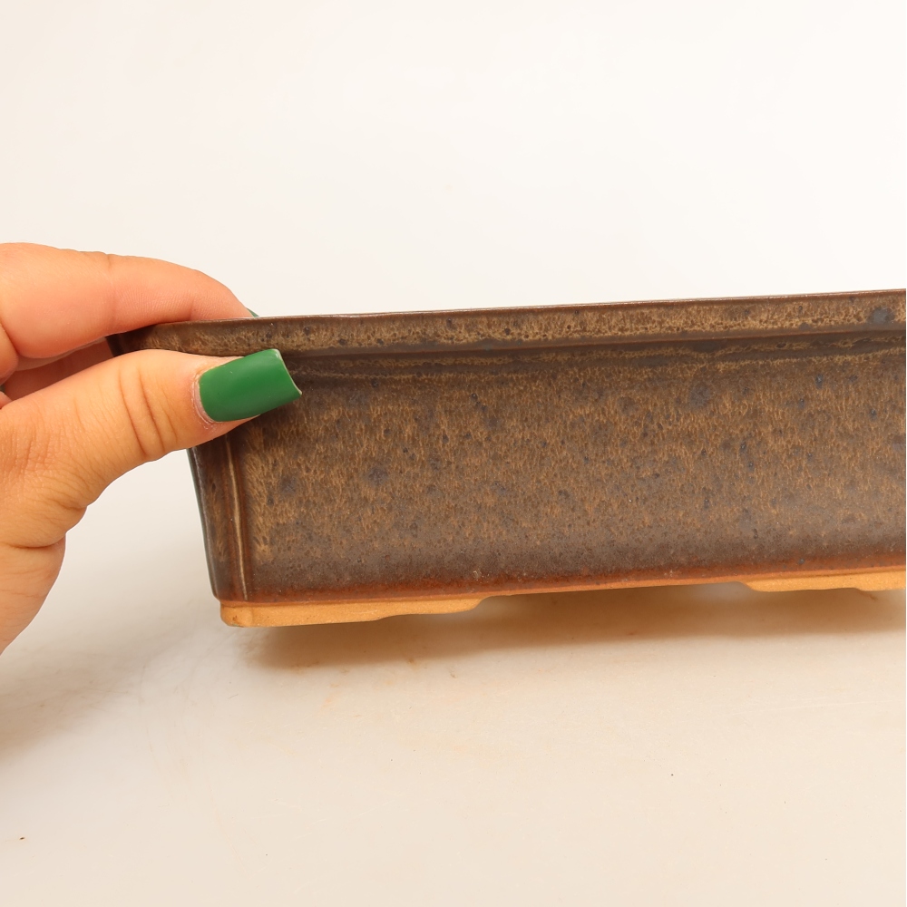 Bol en céramique  20 x 15,5 x 5,5 cm, couleur marron