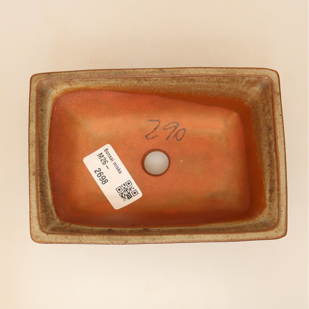 Bol en céramique  14,5 x 10 x 5 cm , couleur marron
