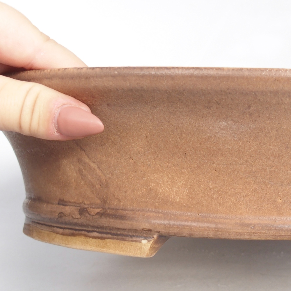 Bol à bonsaï en céramique 32 x 29 x 7 cm, rose