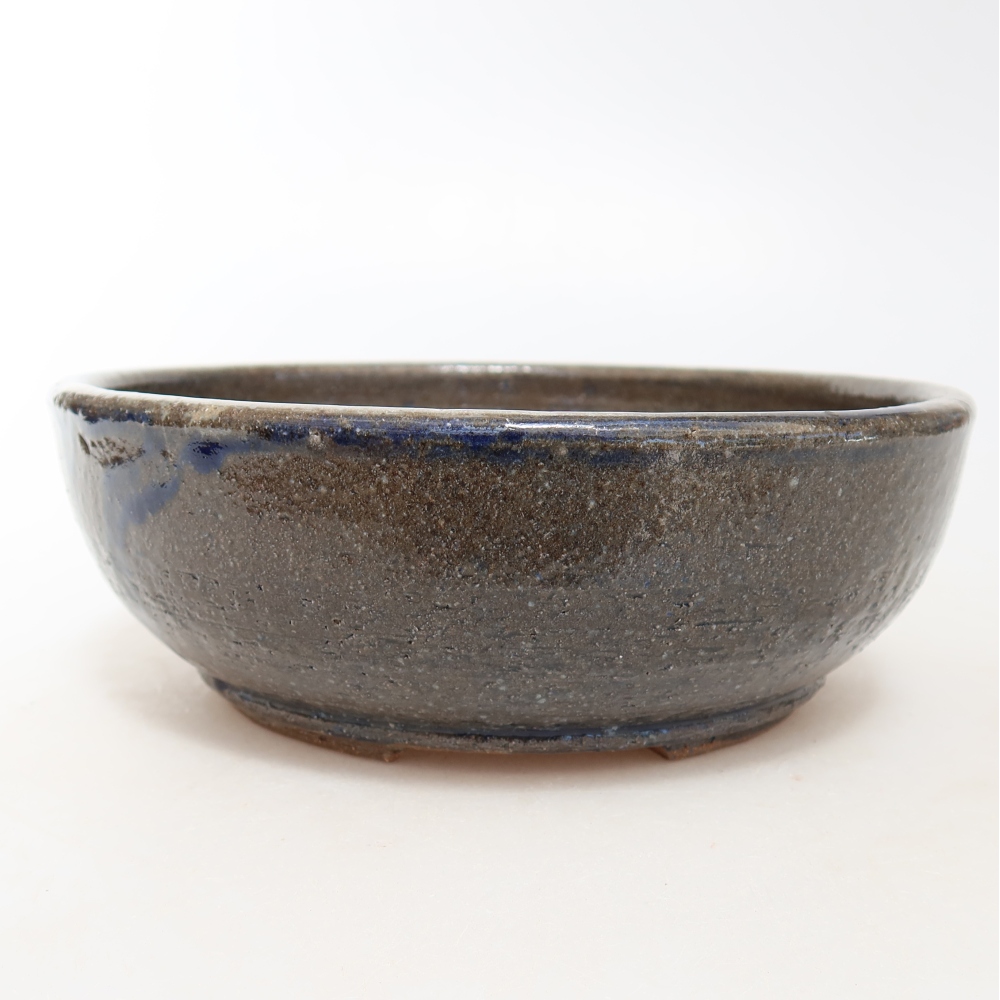 Bol à bonsaï en céramique 17 x 17 x 6 cm, gris