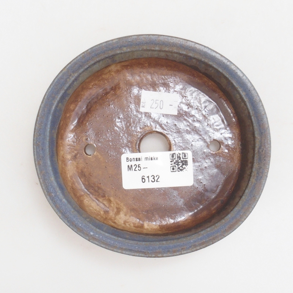 Bol à bonsaï en céramique 10 x 8,5 x 4 cm, brun