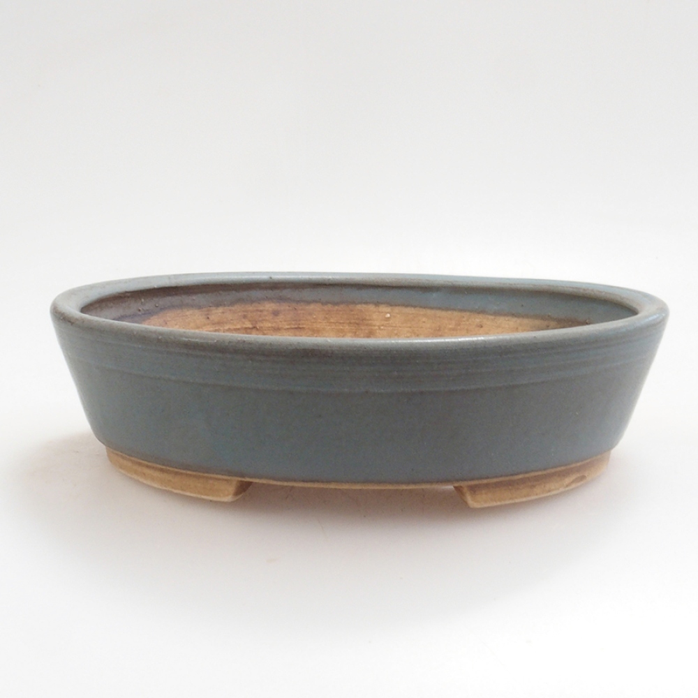 Bol à bonsaï en céramique 10 x 8,5 x 4 cm, brun