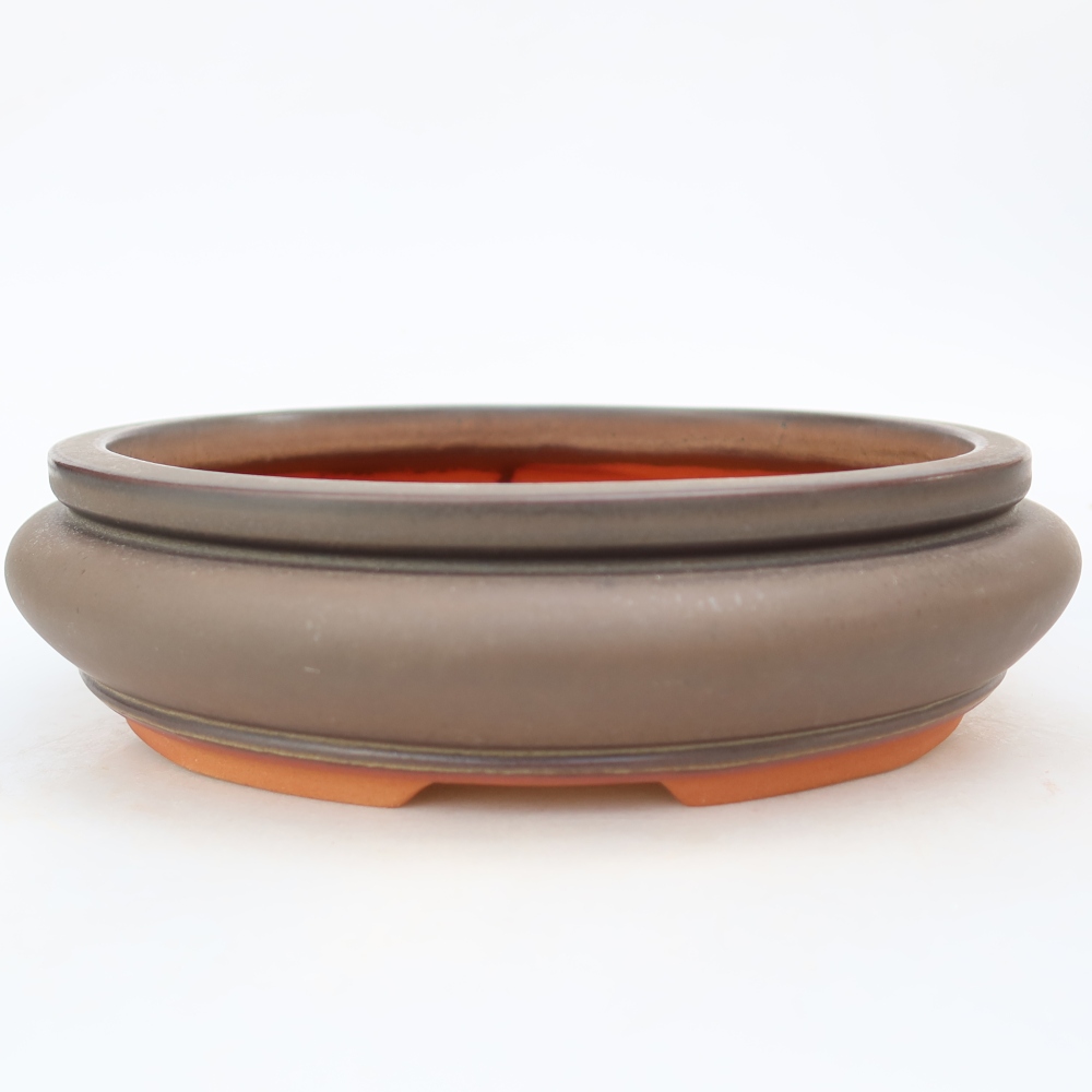 Bol en céramique  23 x 23 x 7 cm, couleur marron