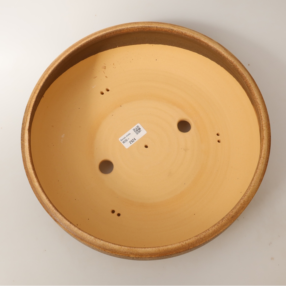 Pot à bonsaï en céramique 32 x 32 x 10,5 cm, couleur marron - RETRAIT SUR PLACE UNIQUEMENT ou expédition par palette