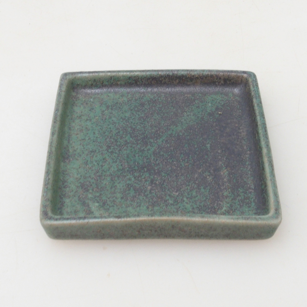 Soucoupe Bonsaï carrée S - 8 x 8 x 1 cm - vert