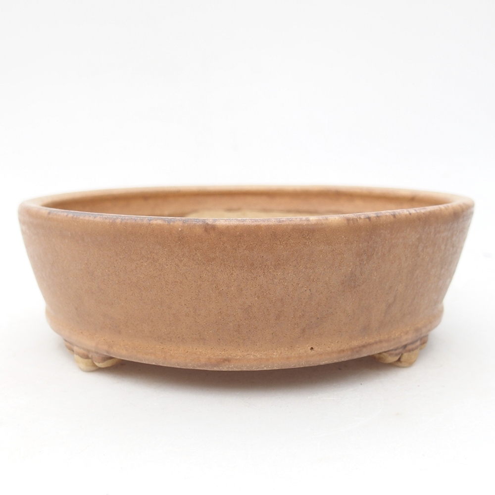 Bol à bonsaï en céramique 15,5 x 15,5 x 4,5 cm, rose